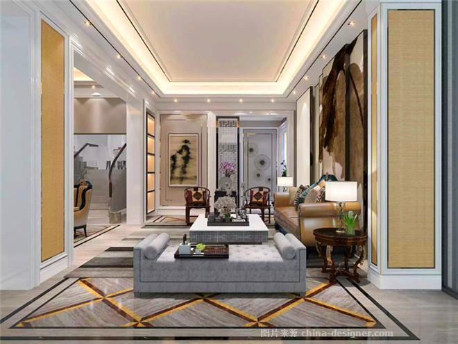 客厅效果图-上海泽乐建筑装饰设计工程的设计师家园-486248